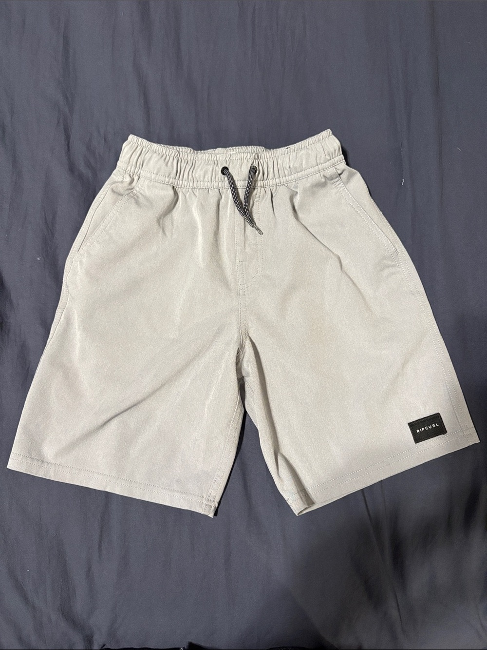 Rip Curl Men's Light Grey Drawstring Athletic Shorts